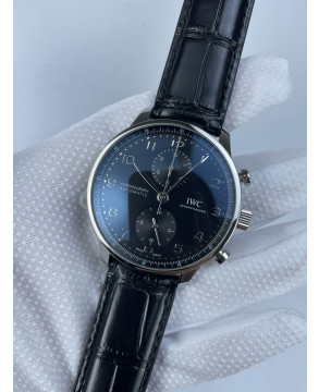 (준비완료/특급배송)NO.2533/ZF공장 V3 IWC IW3716 포루트기저 블랙다이얼 가죽