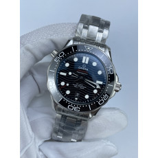 (준비완료/특급배송)NO.2623/ZF공장 오메가 시마스터 300M 블랙 Seamaster Diver 300M ZF 11 Best Edition Black Ceramic Black Dial on SS Bracelet A8800