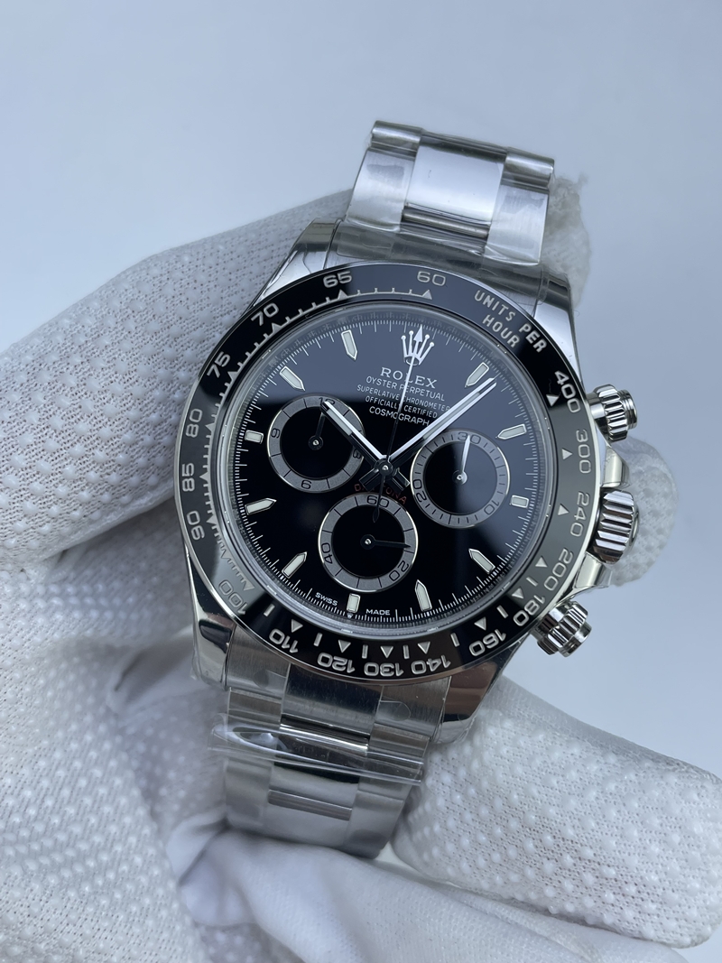 (준비완료/특급배송 )NO.3066/ VS공장 Daytona 126500 VSF 11 Best Edition 904L Steel Black Dial on SS Braclet DD4801