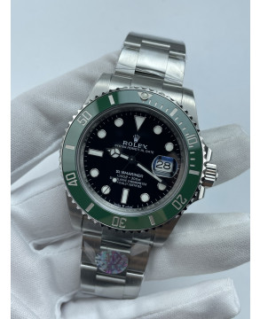 (준비완료/특급배송)NO.3522/QP공장 롤렉스 서브마리너 신형 41mm 블랙다이얼 그린세라믹 인서트 최신형 스타벅스